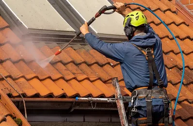 Démoussage et hydrofuge de toiture à Hanvoile